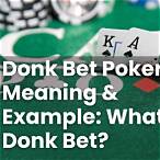 donk bet meaning